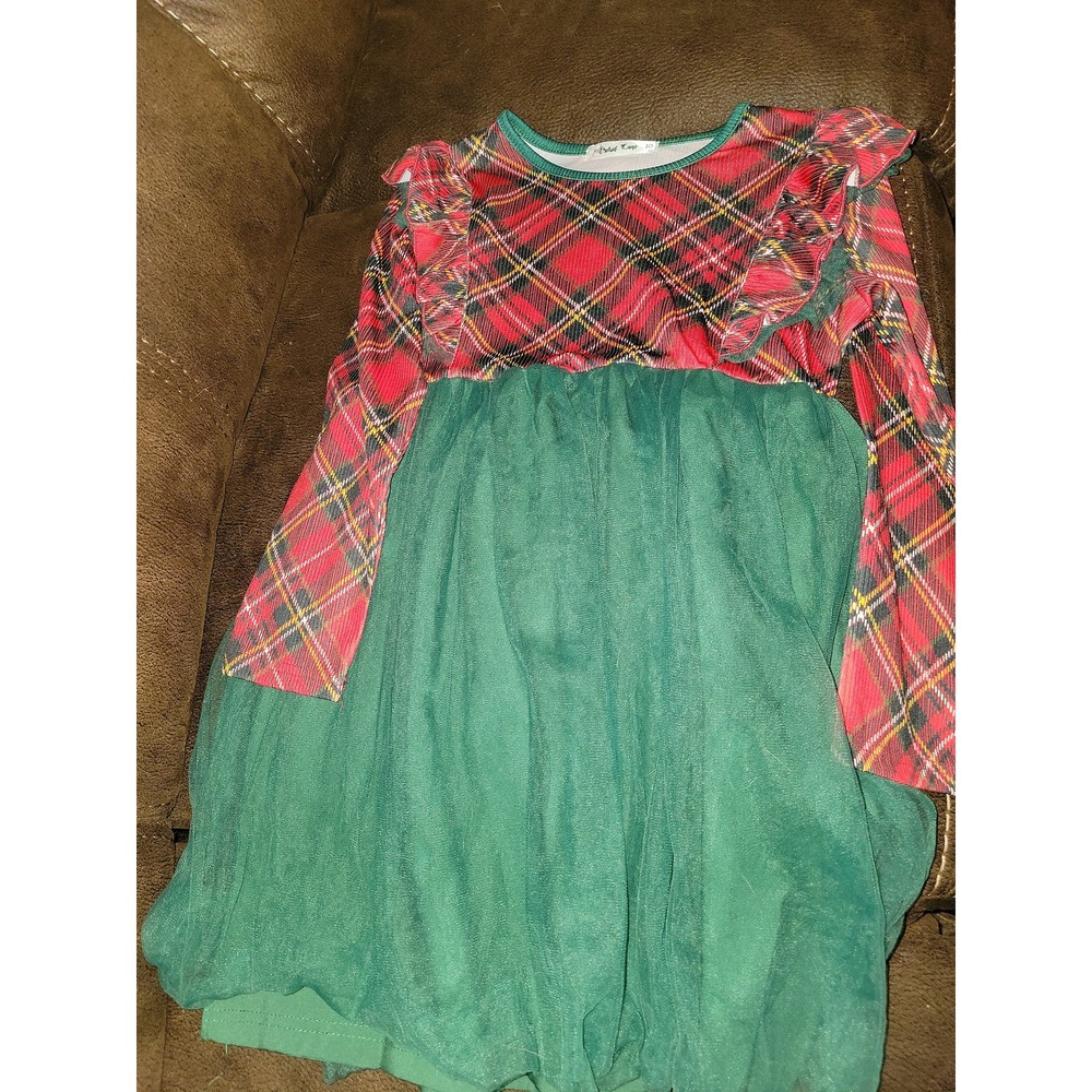 Orchard lane Christmas holiday‎ plaid dress size 10